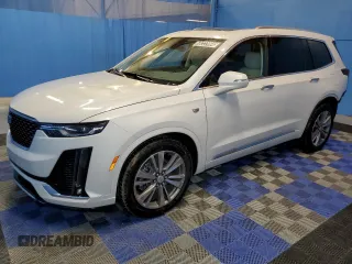2024 Cadillac XT6 FWD Premium Luxury with VIN 1GYKPCRS7RZ738830, listed as a Copart auction lot 69222864 with 9,891 mi miles and Clean Title. Bid and sale history available at carsss.com. Image 1.