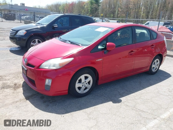 2011 Toyota Prius I with VIN JTDKN3DU6B5337481, listed as a IAAI auction lot 42143060 with 207,394 mi miles. Bid and sale history available at carsss.com. Image 2.