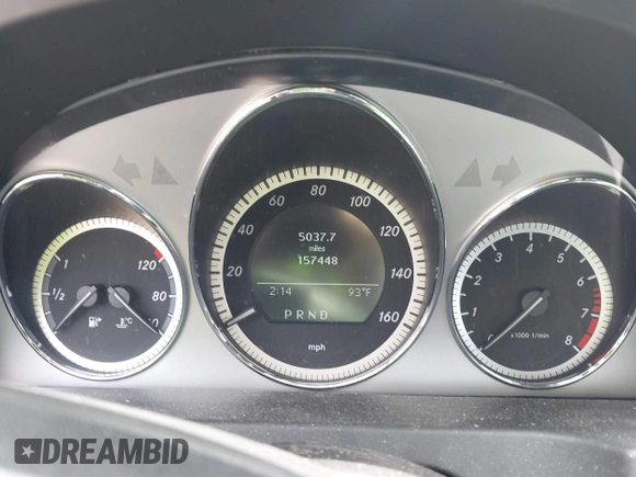 2011 Mercedes-Benz C 300 Sport with VIN WDDGF8BB4BR174653, listed as a IAAI auction lot 42524528 with 157,448 mi miles and . Bid and sale history available at DreamBid. Image 7.