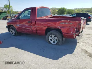 2008 Dodge 1500 ST with VIN 1D7HA16K08J213329, listed as a Copart auction lot 53147975 with 48,987 mi miles and Salvage Title. Bid and sale history available at DreamBid. Image 2.