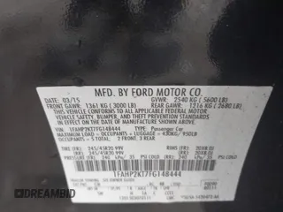 2015 Ford Taurus SHO with VIN 1FAHP2KT7FG148444, listed as a IAAI auction lot 40788614 with 121,533 mi miles and . Bid and sale history available at DreamBid. Image 9.