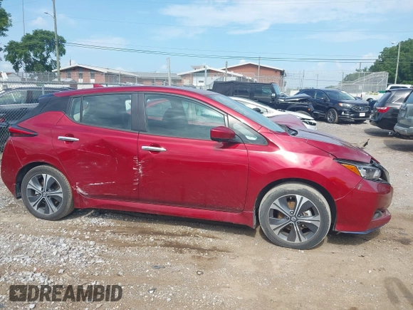 2022 Nissan LEAF SV Plus with VIN 1N4BZ1CV0NC550614, listed as a IAAI auction lot 42730366 with 23,416 mi miles and . Bid and sale history available at DreamBid. Image 13.