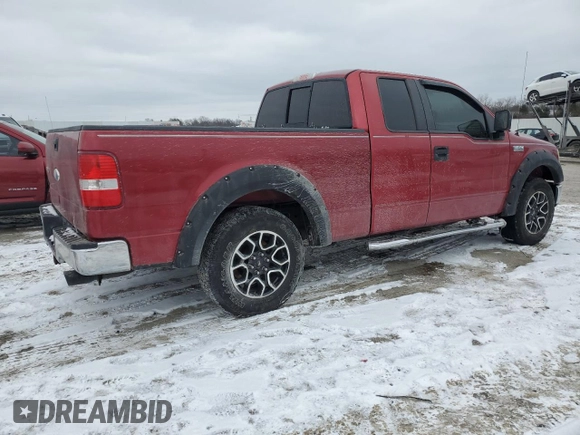 2007 Ford F-150 XL with VIN 1FTPX12V87FA40486, listed as a Copart auction lot 45960395 with 147,974 mi miles and Salvage title. Bid and sale history available at DreamBid. Image 3.