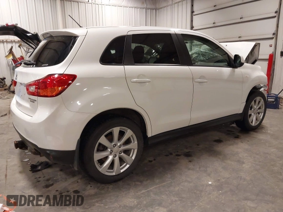 2014 Mitsubishi Outlander Sport ES with VIN 4A4AR3AU5EE028764, listed as a IAAI auction lot 41802229 with 109,250 mi miles. Bid and sale history available at carsss.com. Image 4.