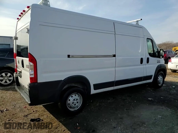 2017 Ram ProMaster Cargo with VIN 3C6TRVDG6HE526134, listed as a Copart auction lot 47312225 with 186,611 mi miles and Salvage Title. Bid and sale history available at carsss.com. Image 14.