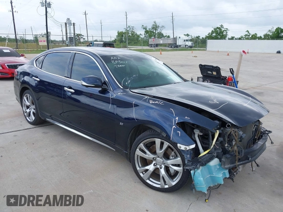2017 Infiniti Q70 3.7 with VIN JN1BY1PR0HM210469, listed as a IAAI auction lot 42149004 with 105,840 mi miles and . Bid and sale history available at DreamBid. Image 1.
