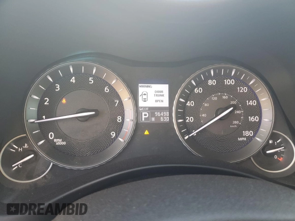 2013 Infiniti M with VIN JN1BY1AR8DM600769, listed as a Copart auction lot 54077445 with 96,498 mi miles and Salvage title. Bid and sale history available at DreamBid. Image 9.
