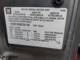 2006 Chevrolet Silverado 1500 LS with VIN 1GCEC19V06Z291136, listed as a IAAI auction lot 41938807 with 1 mi miles. Bid and sale history available at carsss.com. Image 9.