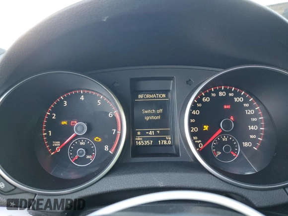 2011 Volkswagen GTI w/Sunroof with VIN WVWEV7AJXBW135753, listed as a Copart auction lot 78199164 with 165,357 mi miles and Salvage Title. Bid and sale history available at carsss.com. Image 9.