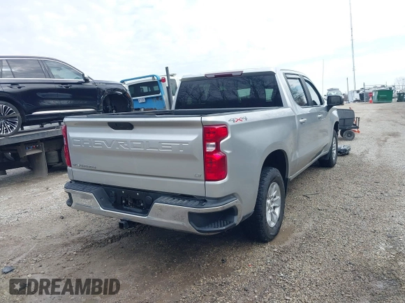 2021 Chevrolet Silverado 1500 LT with VIN 1GCUYDED8MZ188894, listed as a IAAI auction lot 41702619 with 48,604 mi miles. Bid and sale history available at carsss.com. Image 4.
