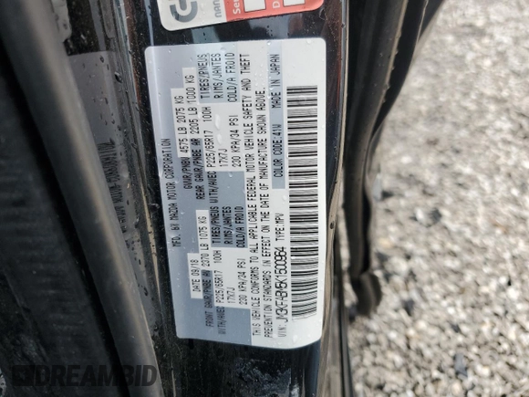 2019 Mazda CX-5 Sport with VIN JM3KFABM5K1500964, listed as a Copart auction lot 51710285 with 87,171 mi miles and Salvage Title. Bid and sale history available at DreamBid. Image 15.