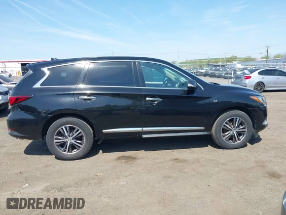 2018 Infiniti QX60 with VIN 5N1DL0MM4JC529193, listed as a IAAI auction lot 42091013 with 202,602 mi miles. Bid and sale history available at carsss.com. Image 13.