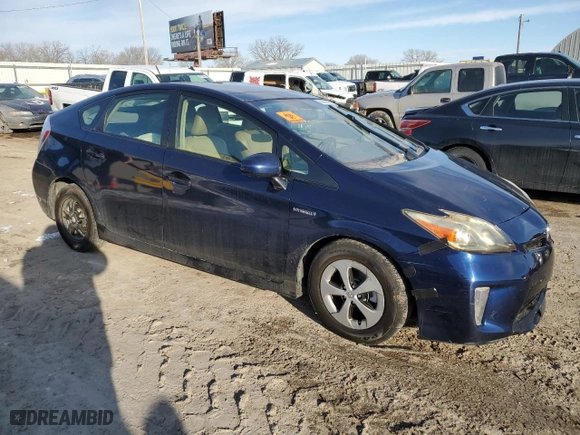 2012 Toyota Prius One with VIN JTDKN3DU1C1595934, listed as a Copart auction lot 46350635 with 130,730 mi miles and Salvage Title. Bid and sale history available at carsss.com. Image 4.