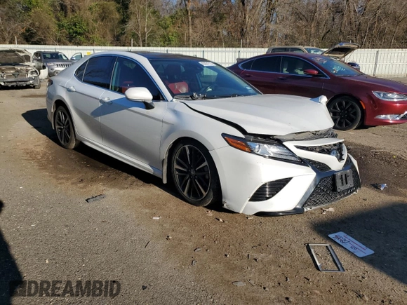2019 Toyota Camry XSE with VIN 4T1B61HK6KU822666, listed as a Copart auction lot 43604715 with 0 mi miles and Salvage Title. Bid and sale history available at carsss.com. Image 4.
