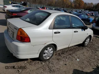 2003 Suzuki Aerio S z VIN JS2RA41S035171503, wystawiony jako Copart lot #77650444 z przebiegiem 136 691 mil mil oraz Szkody całkowita. Historia ofert i sprzedaży dostępna na DreamBid. Obrazek 3.