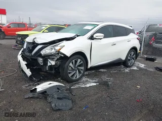2016 Nissan Murano SV with VIN 5N1AZ2MG2GN171273, listed as a IAAI auction lot 41748919 with 558,639 mi miles. Bid and sale history available at carsss.com. Image 2.