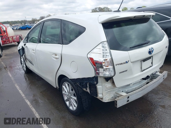 2013 Toyota Prius Two with VIN JTDZN3EU7D3263919, listed as a IAAI auction lot 41865787 with 125,594 mi miles and . Bid and sale history available at carsss.com. Image 3.