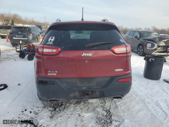 2017 Jeep Cherokee Latitude with VIN 1C4PJMCS5HW628693, listed as a Copart auction lot 41810365 with 167,079 mi miles and Salvage Title. Bid and sale history available at carsss.com. Image 6.
