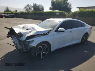 2019 Honda Accord Sport z VIN 1HGCV2F37KA019493, wystawiony jako Copart lot #56091875 z przebiegiem 260 210 mil mil oraz Szkoda całkowita • Salvage title. Historia ofert i sprzedaży dostępna na DreamBid. Obrazek 1.