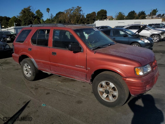 2001 Isuzu Rodeo S with VIN 4S2CK58W014302125, listed as a Copart auction lot 76425614 with 204,350 mi miles and Salvage Title. Bid and sale history available at carsss.com. Image 4.