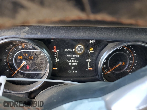 2023 Jeep Gladiator Mojave with VIN 1C6JJTEG9PL584486, listed as a Copart auction lot 81579194 with 10,318 mi miles and Salvage Title. Bid and sale history available at carsss.com. Image 9.