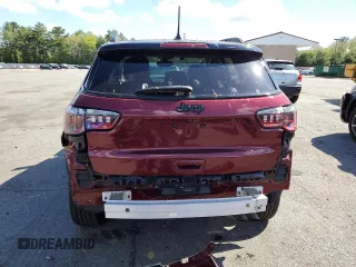 2021 Jeep Compass Altitude with VIN 3C4NJDBB8MT557658, listed as a Copart auction lot 55430545 with 53,691 mi miles and Salvage title. Bid and sale history available at DreamBid. Image 6.