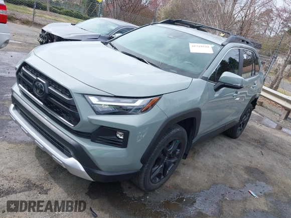 2023 Toyota RAV4 Adventure with VIN 2T3J1RFV5PW340095, listed as a IAAI auction lot 41719539 with 12,382 mi miles. Bid and sale history available at carsss.com. Image 19.