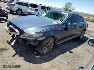 2017 Genesis G80 3.8L with VIN KMHGN4JE2HU171849, listed as a Copart auction lot 67408804 with 85,897 mi miles and Salvage Title. Bid and sale history available at carsss.com. Image 1.