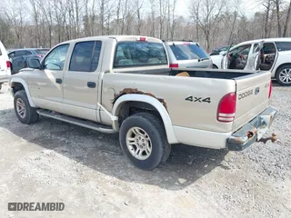 2002 Dodge Dakota SLT with VIN 1B7HG48N82S616607, listed as a IAAI auction lot 41837480 with 328,430 mi miles. Bid and sale history available at carsss.com. Image 3.