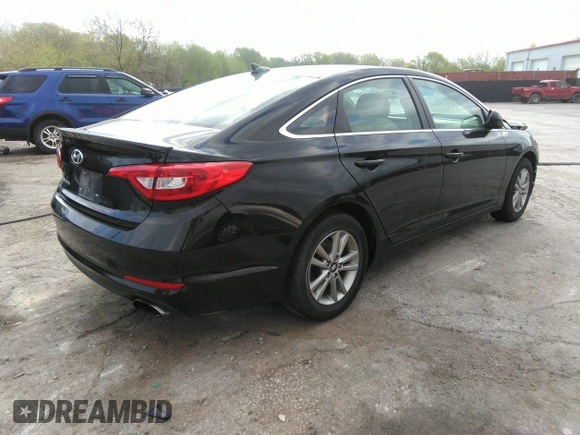 2015 Hyundai Sonata 2.4L SE with VIN 5NPE24AF3FH155762, listed as a IAAI auction lot 36393266 with 93,413 mi miles. Bid and sale history available at carsss.com. Image 4.