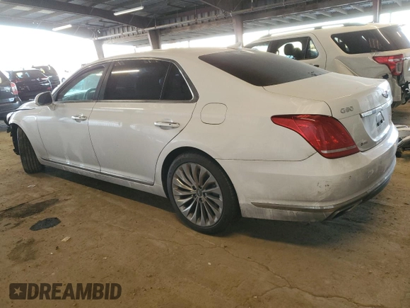 2017 Genesis G90 Ultimate with VIN KMHG54JH7HU029720, listed as a Copart auction lot 87555835 with Not Provided miles and Salvage Title. Bid and sale history available at DreamBid. Image 2.