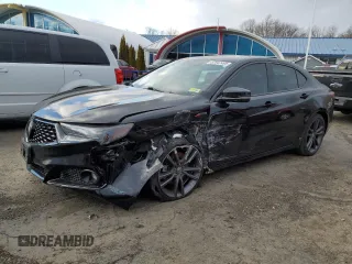 2019 Acura TLX w/A-Spec Pkg with VIN 19UUB2F69KA007613, listed as a Copart auction lot 87847495 with 54,312 mi miles and Non Repairable. Bid and sale history available at carsss.com. Image 1.