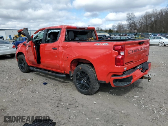 2024 Chevrolet Silverado 1500 Custom with VIN 1GCPDBEK1RZ294848, listed as a Copart auction lot 42704255 with 478 mi miles and Salvage Title. Bid and sale history available at DreamBid. Image 2.