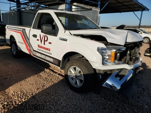 2019 Ford F-150 XL with VIN 1FTMF1C5XKKD39062, listed as a Copart auction lot 56666895 with 75,221 mi miles and Salvage title. Bid and sale history available at DreamBid. Image 4.
