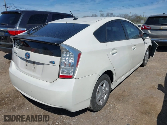 2010 Toyota Prius II with VIN JTDKN3DU4A0036669, listed as a IAAI auction lot 41850717 with Not Provided miles. Bid and sale history available at carsss.com. Image 4.