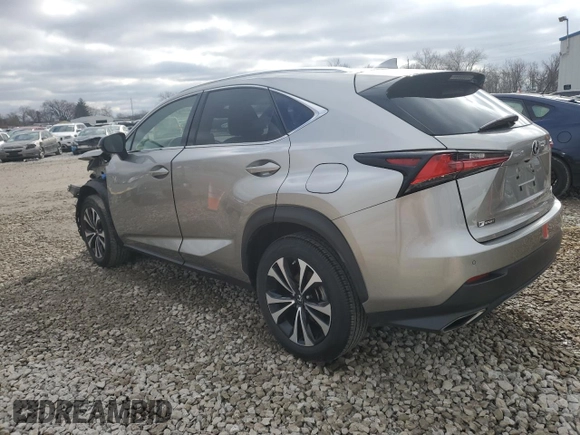 2020 Lexus NX with VIN JTJSARDZ5L2231100, listed as a Copart auction lot 43446915 with 39,686 mi miles and Salvage Title. Bid and sale history available at carsss.com. Image 2.