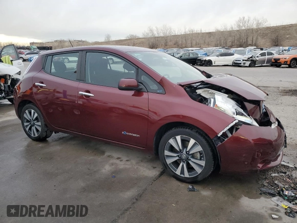 2017 Nissan LEAF S with VIN 1N4BZ0CP7HC309178, listed as a Copart auction lot 86210214 with 69,397 mi miles and Salvage Title. Bid and sale history available at carsss.com. Image 4.