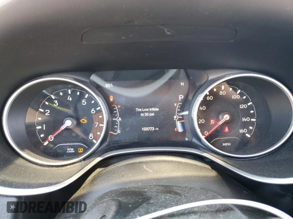 2018 Jeep Compass Altitude с VIN 3C4NJCBB0JT327442, выставлен на аукционе Copart как лот 54064815 с пробегом 103 773 миль миль и Списание • Salvage title. История ставок и продаж доступна на DreamBid. Изображение 9.