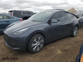 2023 Tesla Model Y Long Range with VIN 7SAYGDEE0PF864510, listed as a Copart auction lot 51259035 with 21,917 mi miles and Salvage Title. Bid and sale history available at carsss.com. Image 1.