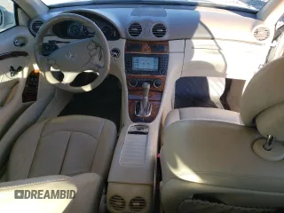 2008 Mercedes-Benz CLK 550 with VIN WDBTK72F38T092697, listed as a Copart auction lot 81805274 with 117,855 mi miles and Salvage Title. Bid and sale history available at DreamBid. Image 8.