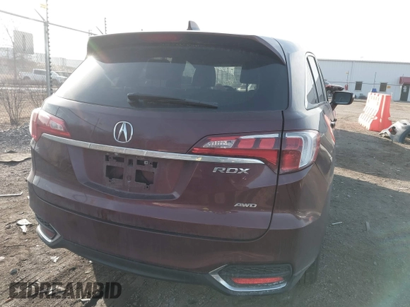 2017 Acura RDX w/Technology Pkg with VIN 5J8TB4H50HL009856, listed as a IAAI auction lot 41537494 with 113,581 mi miles. Bid and sale history available at carsss.com. Image 4.
