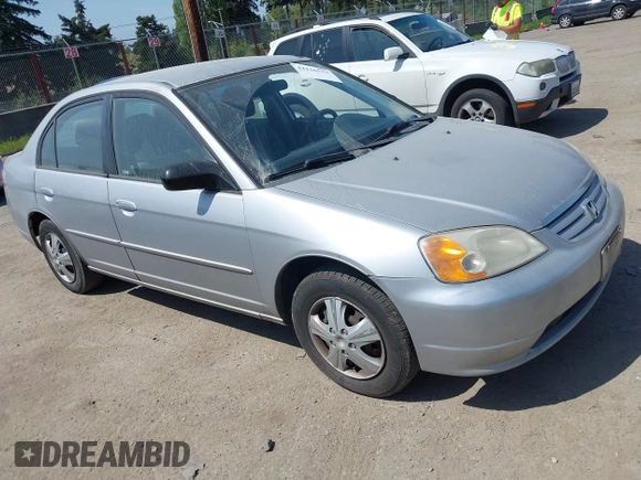 2003 Honda Civic LX with VIN JHMES16523S001747, listed as a IAAI auction lot 42126533 with 145,881 mi miles. Bid and sale history available at carsss.com. Image 1.