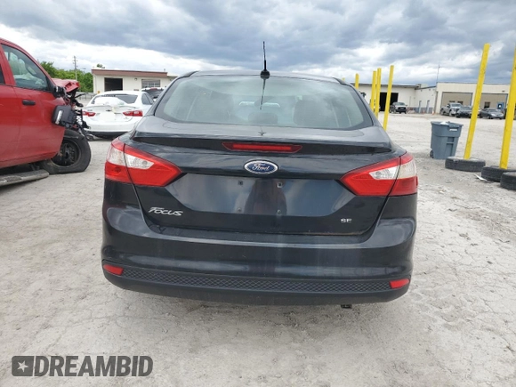 2012 Ford Focus SE with VIN 1FAHP3F25CL170193, listed as a Copart auction lot 58075895 with 180,689 mi miles and Salvage title. Bid and sale history available at DreamBid. Image 6.