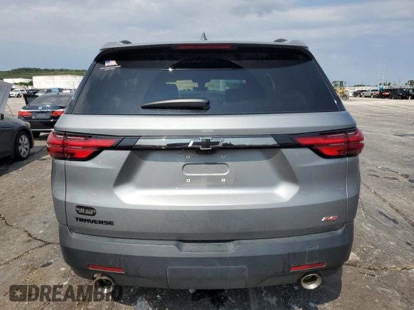 2023 Chevrolet Traverse RS with VIN 1GNERJKW2PJ188602, listed as a Copart auction lot 66934444 with 18,107 mi miles and Salvage Title. Bid and sale history available at carsss.com. Image 6.
