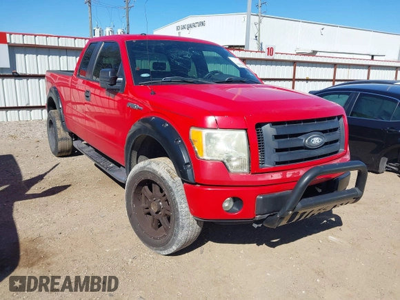 2009 Ford F-150 STX with VIN 1FTRX14839KC07962, listed as a IAAI auction lot 41676808 with 224,171 mi miles. Bid and sale history available at carsss.com. Image 1.