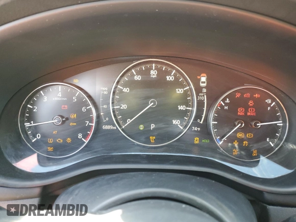 2024 Mazda 3 S with VIN 3MZBPAAM3RM423321, listed as a Copart auction lot 88738705 with 6,889 mi miles and Salvage Title. Bid and sale history available at DreamBid. Image 9.