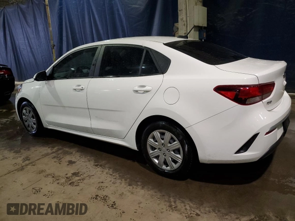 2021 Kia Rio S with VIN 3KPA24AD4ME407002, listed as a Copart auction lot 41602435 with 32,666 mi miles and Salvage Title. Bid and sale history available at DreamBid. Image 2.