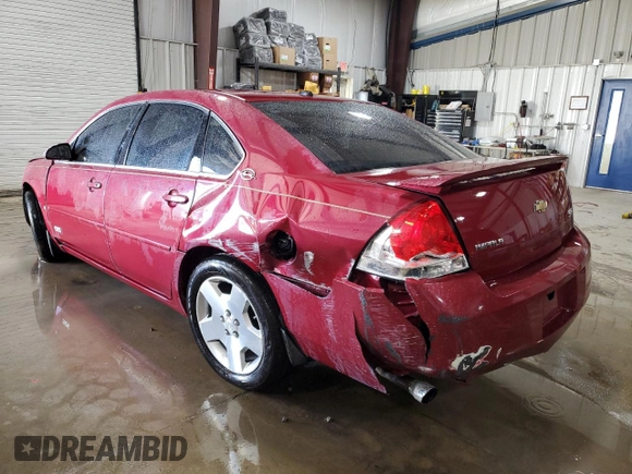 2006 Chevrolet Impala SS with VIN 2G1WD58C969285556, listed as a Copart auction lot 46403665 with 117,982 mi miles and Salvage Title. Bid and sale history available at DreamBid. Image 2.