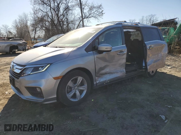 2018 Honda Odyssey EX-L with VIN 5FNRL6H71JB111811, listed as a Copart auction lot 49463315 with 84,116 mi miles and Salvage Title. Bid and sale history available at carsss.com. Image 1.