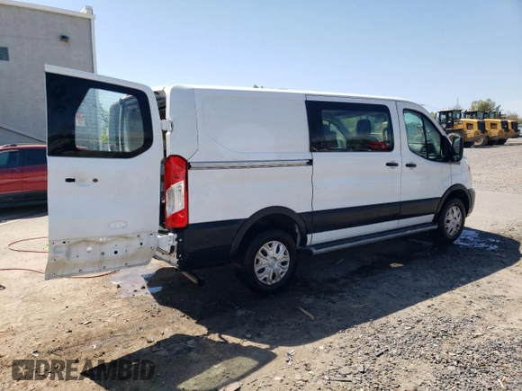 2021 Ford Transit Cargo with VIN 1FTBR1Y86MKA70224, listed as a Copart auction lot 54850495 with 42,101 mi miles and Salvage title. Bid and sale history available at DreamBid. Image 3.